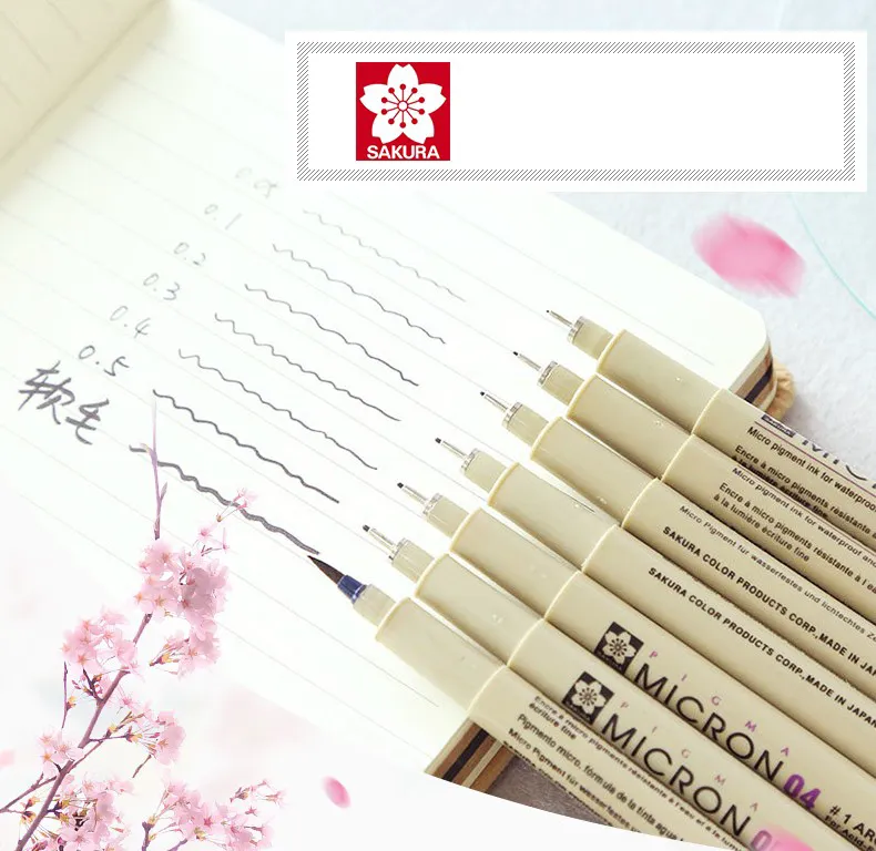 Набор линеров SAKURA PIGMA MICRON 7шт
