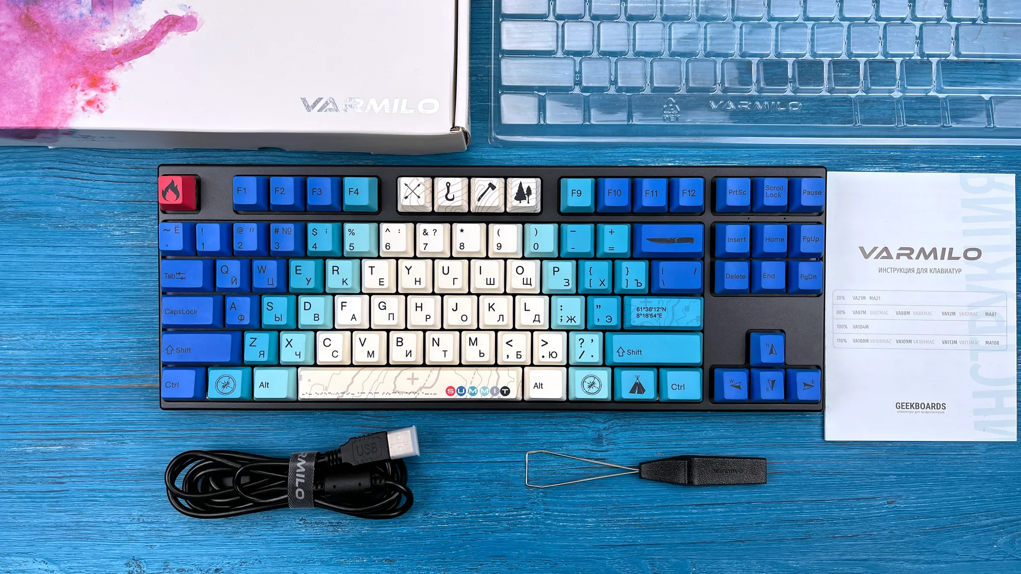 Varmilo Summit V2 VEM87 Varmilo EC V2 Sakura-0