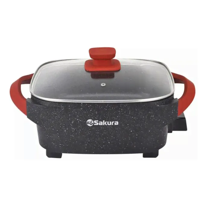 Электросковорода Sakura SA-7714BR Master Chef 30 х 10 см черная-0