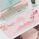 Японский розовый игровой коврик для мыши Sakura XL, пользовательский коврик для мыши kawai с цветком вишни XXL, игровой коврик, коврик для клавиатур... (art.: 3920bd74c3657)