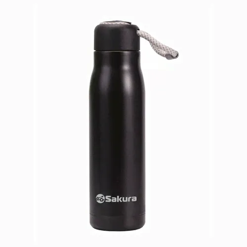 Термобутылка Sakura TM-06-500BK 0,5л "Черный лед" черный-0