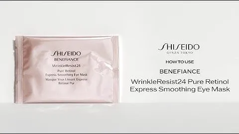 How To Use Benefiance WrinkleResist24 Pure Retinol Express Smoothing Eye Mask | Shiseido