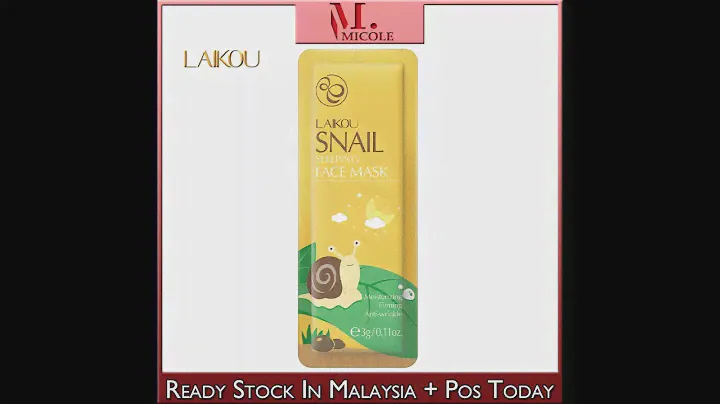MICOLE 286FM LAIKOU Snail Sleeping Face Mask