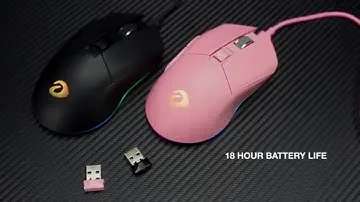 DAREU EM901 Wired & Wireless Dual Mode Gaming Mouse (Black and Pink)