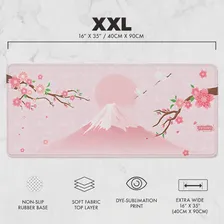 Японский розовый игровой коврик для мыши Sakura XL, пользовательский коврик для мыши kawai с цветком вишни XXL, игровой коврик, коврик для клавиатур... (art.: 3920bd74c3657)