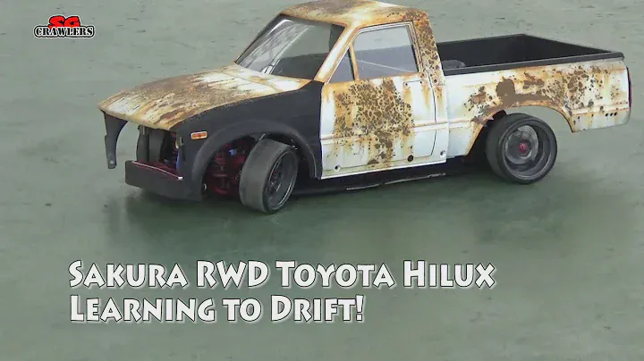 3Racing Sakura D4 RWD 1/10 Drift Car with Toyota Hilux Mojave RC4WD hard body