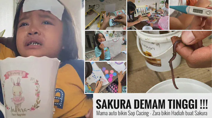 Daily Routine | Mendadak Sakura Demam | DIY Kaos dan Surprise buat Sakura | Justice Paints n Markers