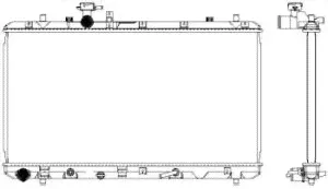 34318505 Sakura Радиатор основной для Suzuki SX4 2006-2013-0